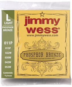 Encordadura de Bronce para Guitarra Acústica JWGA-811BF Jimmy Wess
