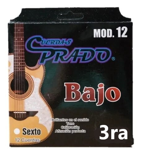 3ra Cuerda para Bajo Sexto PRA-12-3A Prado