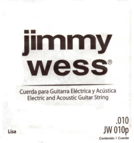1ra Cuerda para Guitarra Eléctrica JW-010P Jimmy Wess