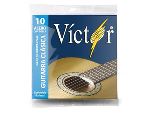 Encordadura Acero con Borla para Guitarra Acústica VCGS-10 Victor