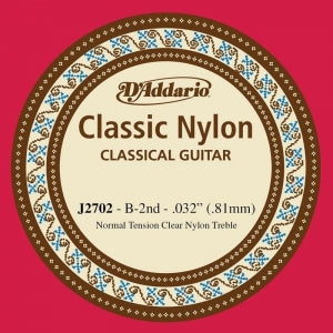 2da Cuerda Nylon para Guitarra Acústica J2702 D'Addario