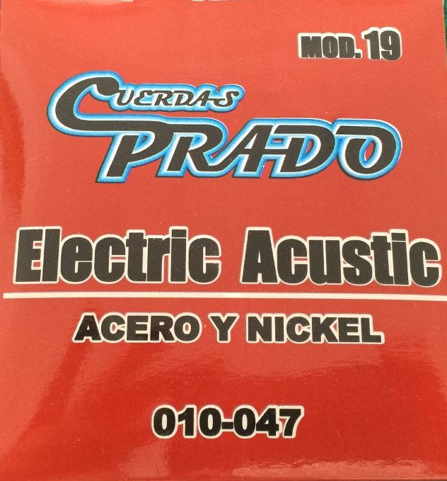 Encordadura de Acero para Guitarra Electroacústica PRA-19 Prado