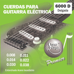 Encordadura para Guitarra Eléctrica 6000D Sonatina