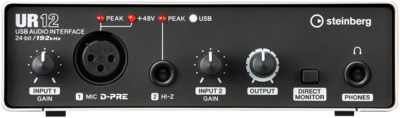 Interfaz de Audio USB 2x2 CH UR12 Steinberg